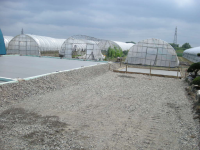 定温倉庫の生コン打設